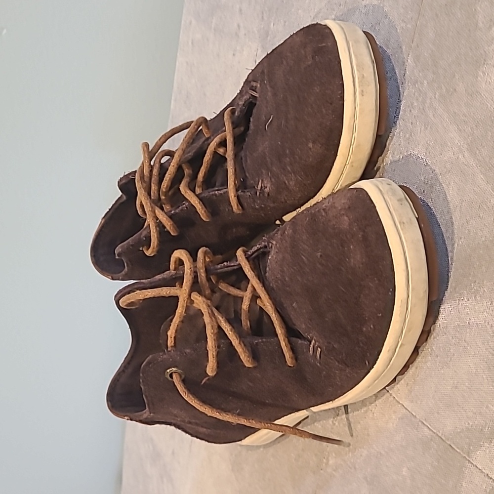 Boys sz 13.5 leather Polo RL shoes EUC